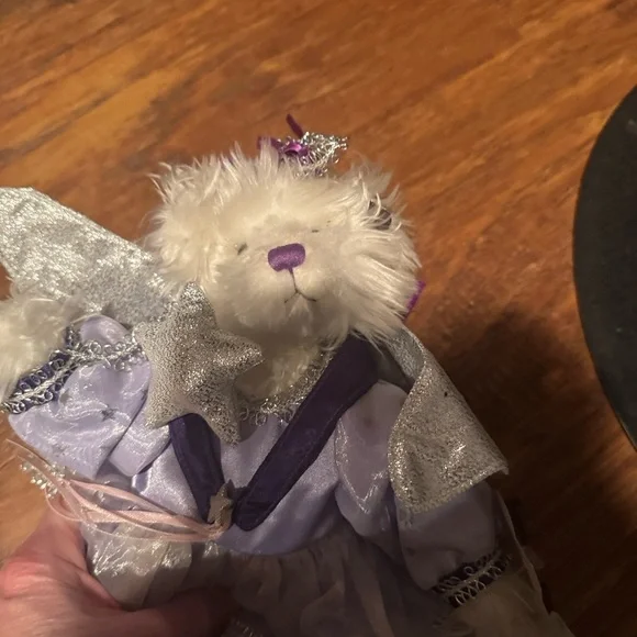 Beary Godmother Charming Purple and Silver Stuffed Bear - Picture 3 of 6